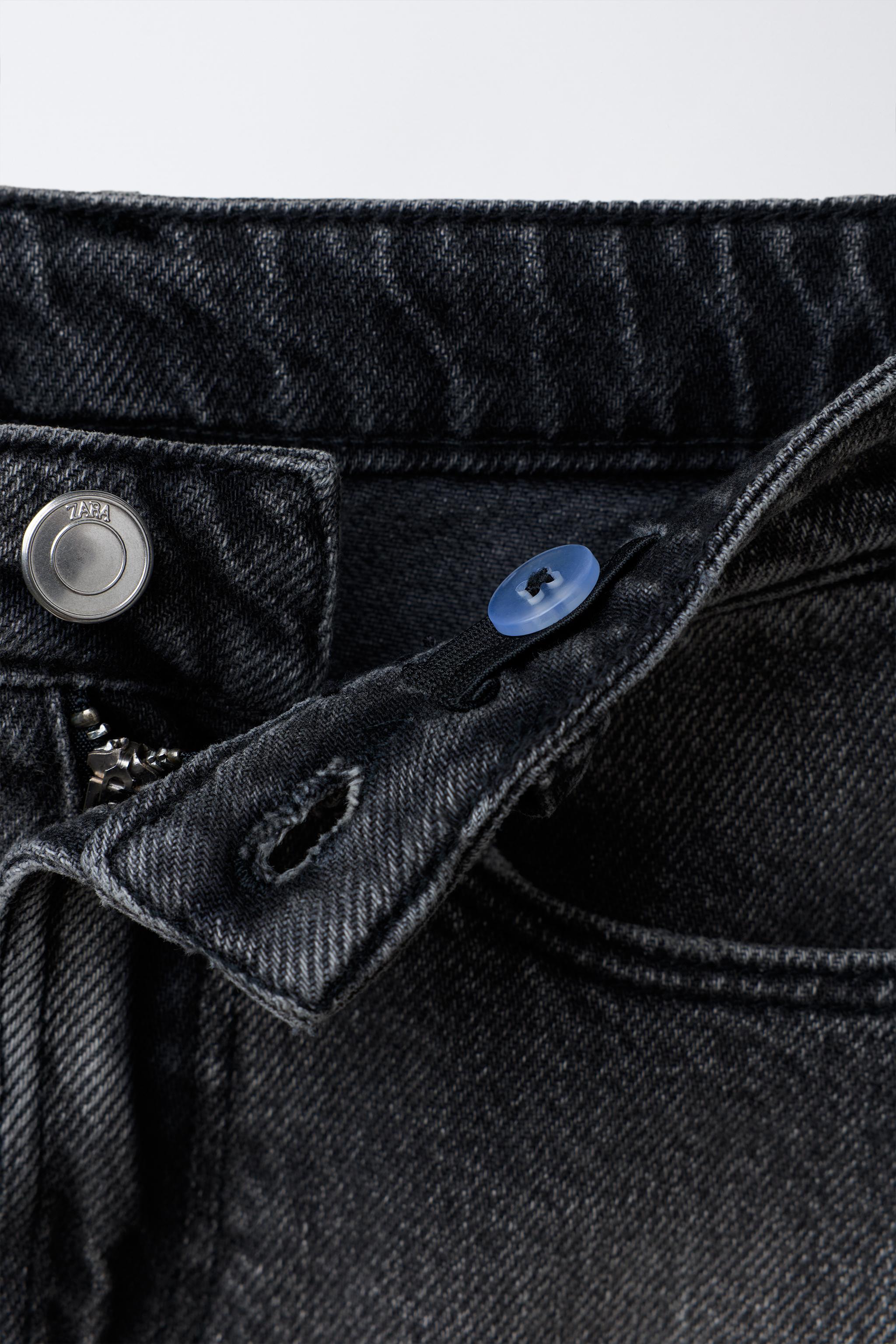 EMBROIDERED BUTTERFLY DENIM SKIRT